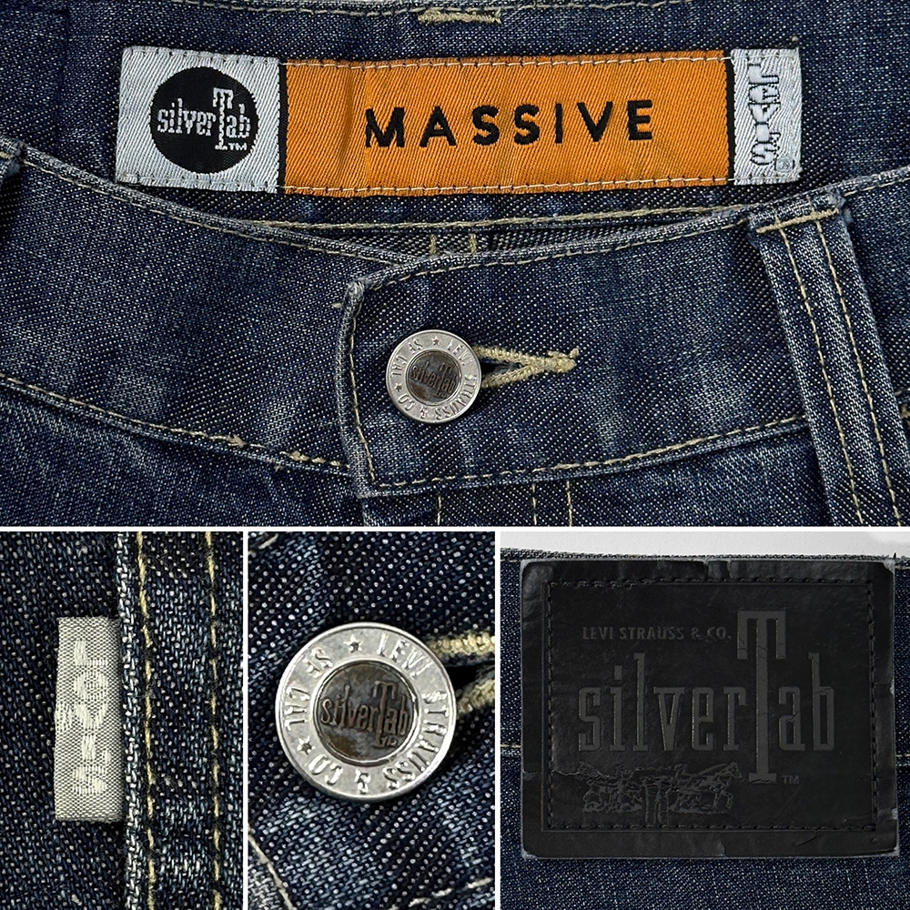 90s ビンテージ◎Levi's Silver Tab MASSIVE W32 美品 リーバイス 